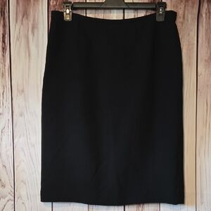 Jones Studio Classic Black Lined Pencil Skirt Size 10